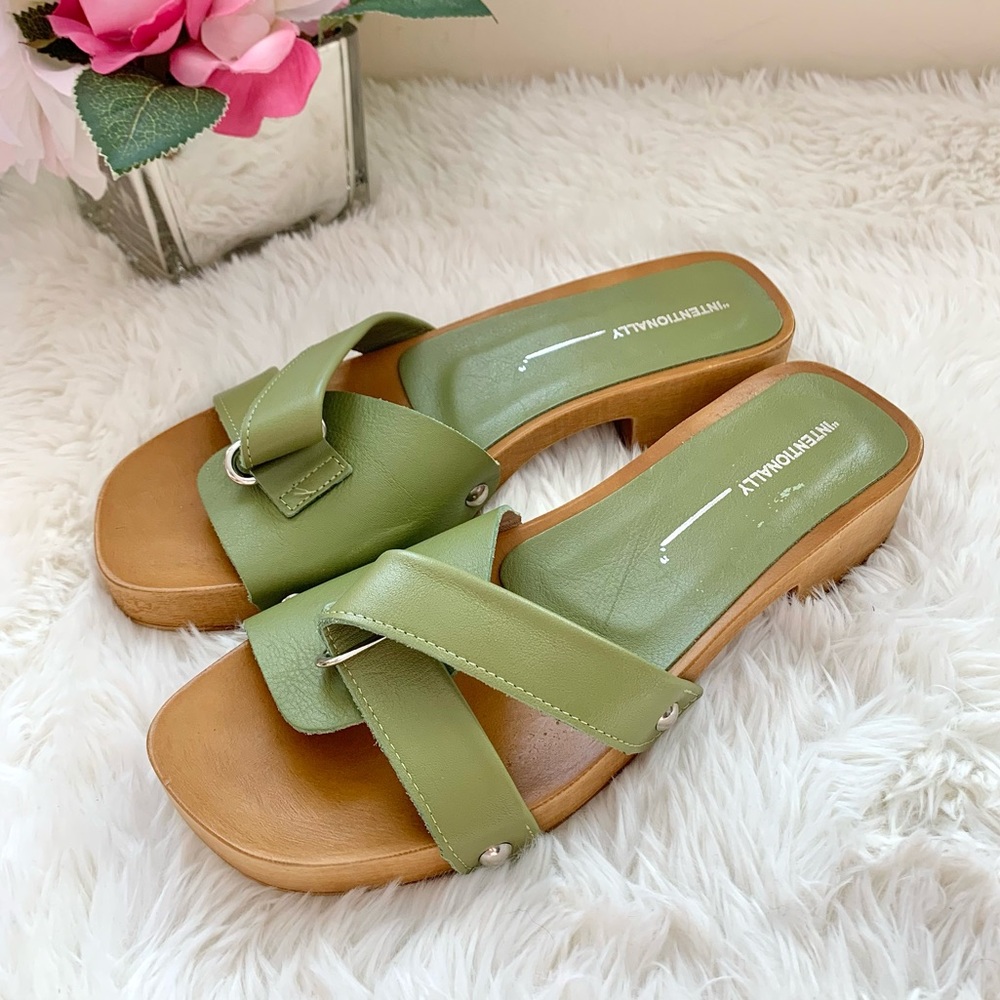 NEW Free People x Intentionally Blank Cleo Clog Sandal 38 NWOB - Picture 8 of 16